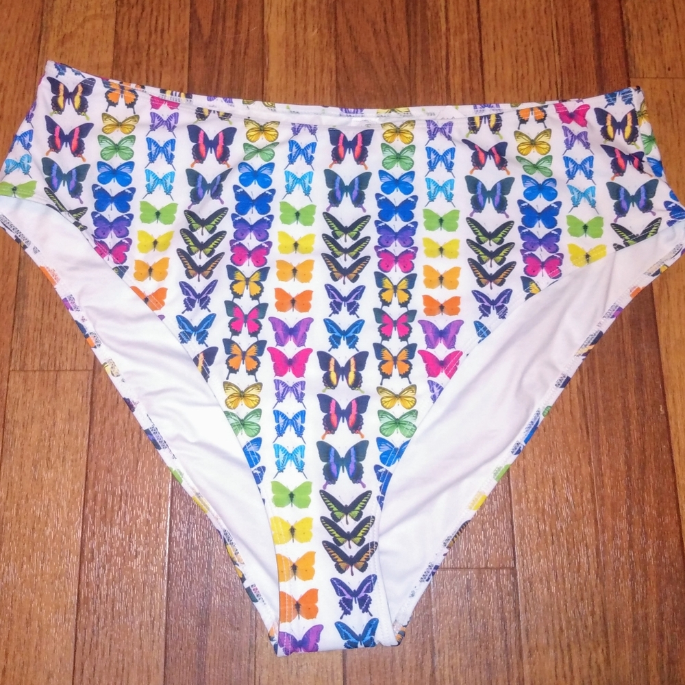 Butterfly bikini bottoms sz 3X new